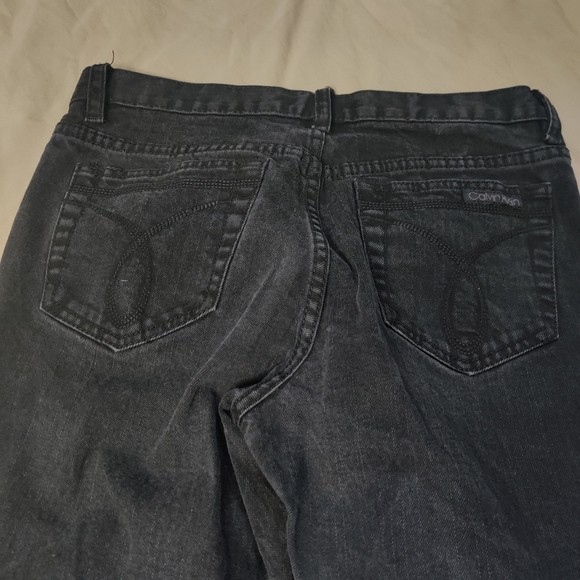 Calvin Klein Black Flare Jeans - Picture 6 of 6